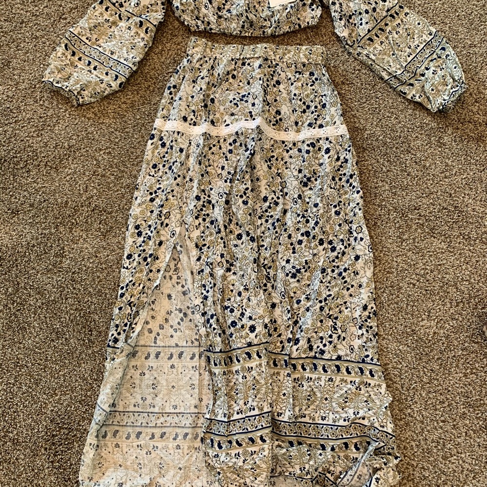 Beach Cropped Top and Bottom